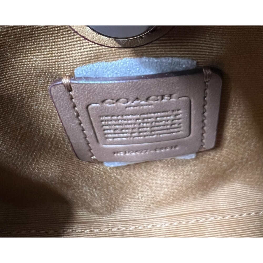 Coach Smith Mini Tote Bag Blush Pink Canvas Leather Crossbody CS618 New - Picture 11 of 13